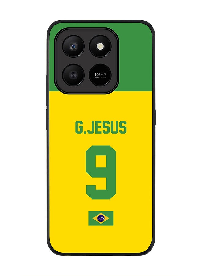For Honor X7d 4G / X7d 5G / 400 Smart Case,Slim fit Camera Protection, Shockproof Thin Phone cover  - Football - Brazil,  G.Jesus